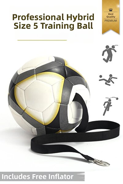 Hsport كرة قدم احترافية عالية الجودة للتدريب، كرة تدريب برباط، هايبرد مقاس 5
