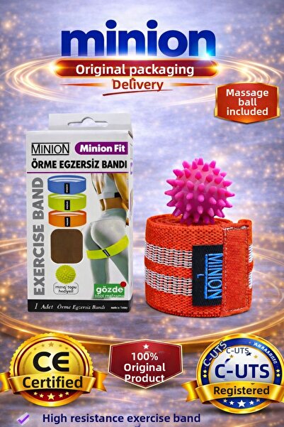 Minion Bandă de exerciții tricotată Pilates Band - ROȘU