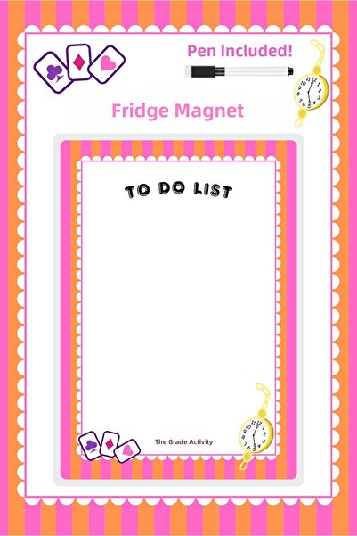 The Grade Activity Summer sil Timeless Pink To Do List Planificator magnetic ...