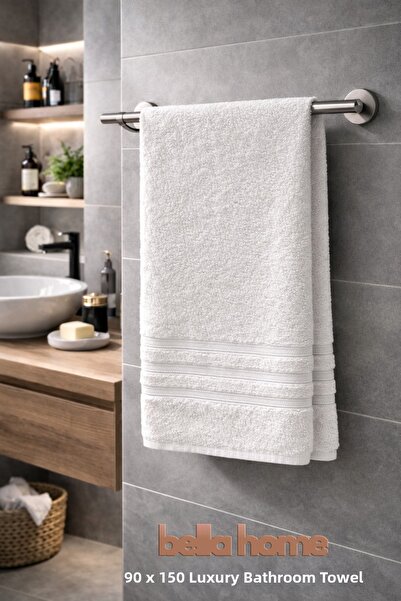 Bella Home Luxury Cotton Pack Bath Towels |   90X150 cm |   1 Piece |   Soft ...