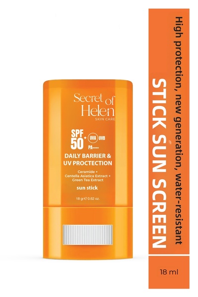 Secret of Helen واقي من الشمس SPF 50+ - 18 جم، فلتر الجيل الجديد، مقاوم للماء...