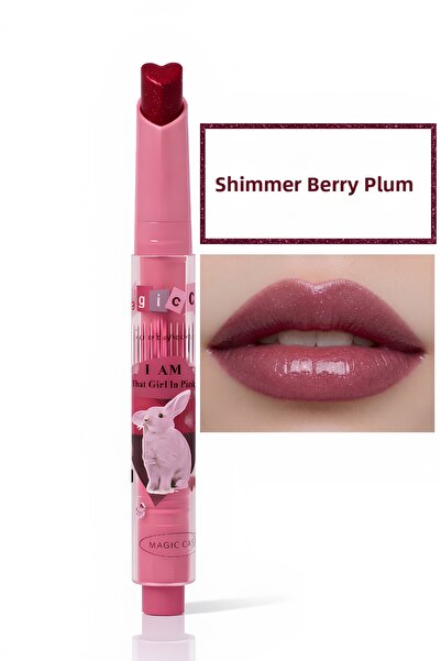 magic casa Glittery Rose Radiance – Heart-Shaped, Glass-Shiny Moisturizing Li...