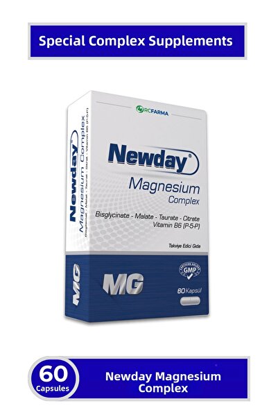 newday كبسولات مركب المغنيسيوم B6، 60 كبسولة
