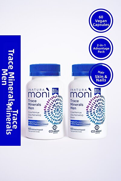Moni Vitamins عبوة من قطعتين من موني تريس مينيرالز للرجال تحتوي على البيوتين ...