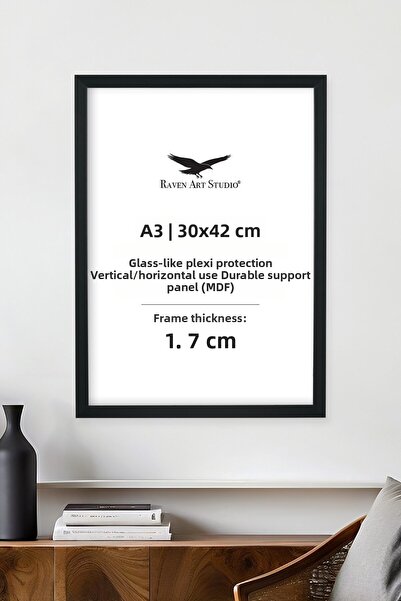 Raven Art Studio Προστατευμένο αντιθραυστικό πλαίσιο για εγγράφους, φωτογραφί...