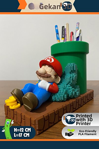 Gekan Επιτραπέζια θήκη για στυλό με φιγούρα Super Mario 3D