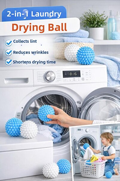 Hayveys 2 Μπάλες για Στέγνωμα Ρούχων – Μπάλες Συλλογής Τριχών για Στεγνωτήριο