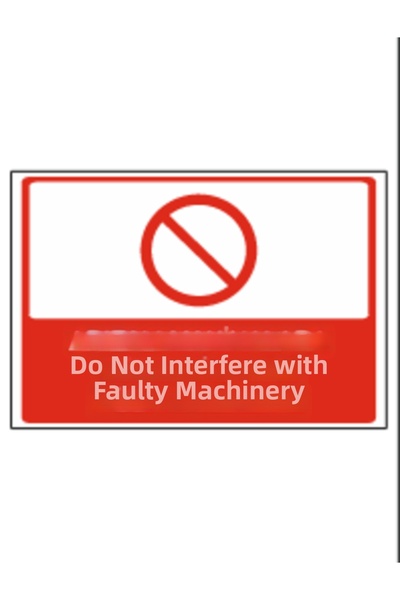 HiperAD Reklam لافتة تحذيرية للتعامل الخارجي تنطبق على الآلات - لافتة تحذيرية...