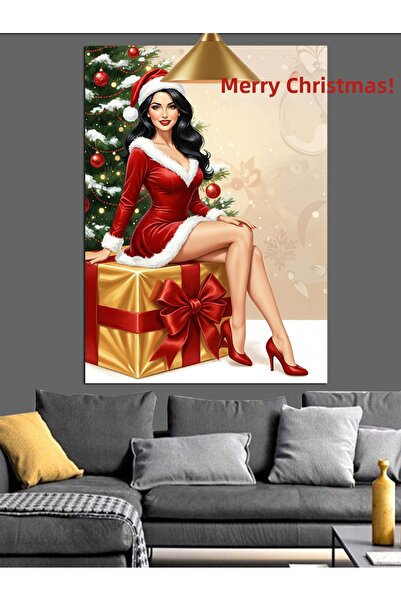 KanvasSepeti Cadou de Crăciun Pictură în ulei de înaltă calitate texturat Can...