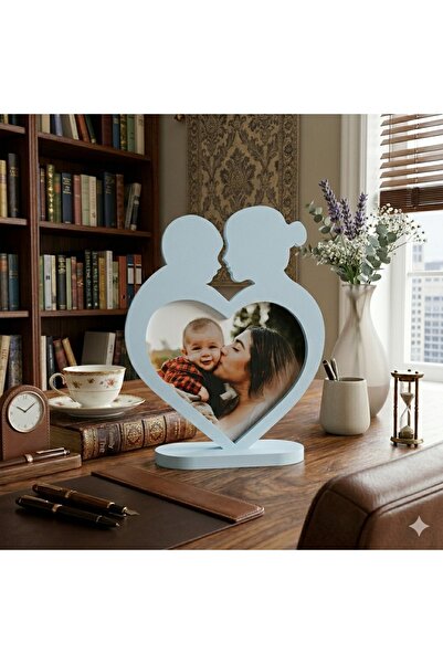 LO ADORO Canim Annem 3D κορνίζα με εικόνα, δώρο για τη γιορτή της μητέρας