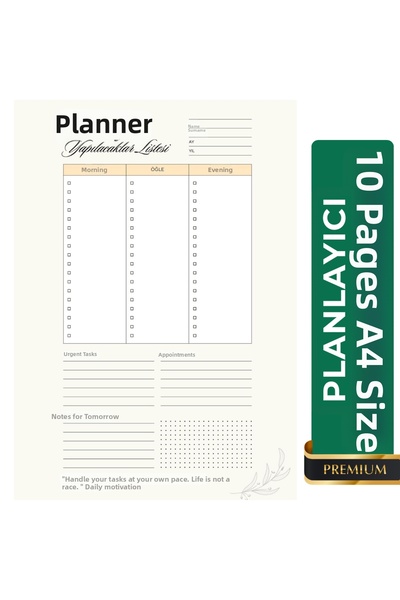 Welly Jones 10 Planner Sheets in A4 Size