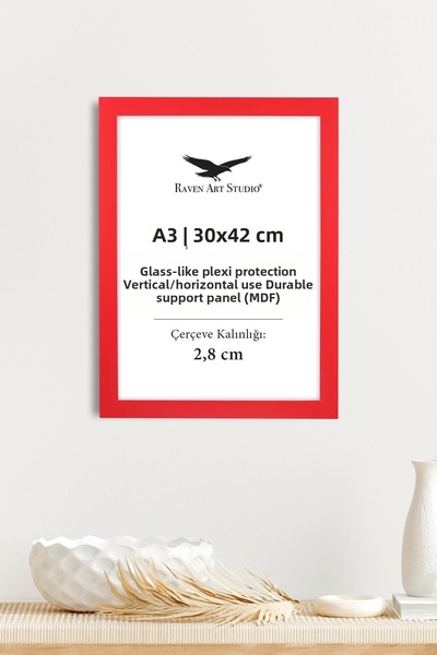 Raven Art Studio Potala A3-30x42cm Κόκκινο Πλαίσιο Εγγράφων Φωτογραφιών και Ε...