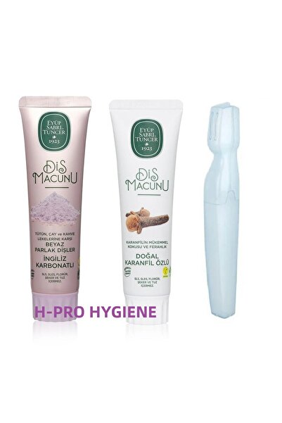 Eyüp Sabri Tuncer معجون أسنان خالي من الغلوتين 90 مل × 2 قطعة، بالقرنفل والكر...