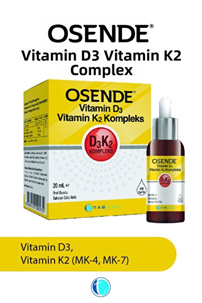 Osende قطرات فيتامين د3كي2 المركبة 20 مل