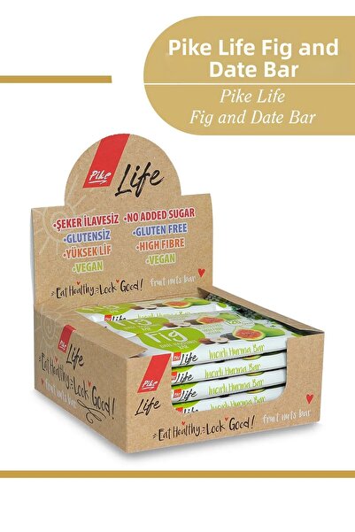 Pike Life لوح بالجوز والتمر والتين 30 جرام × 12 قطعة