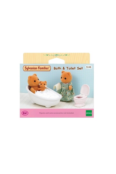 ADORE OYUNCAK 5148 مجموعة الحمام والمرحاض سيلفانيان فاميليز (الأشكال غير متضم...