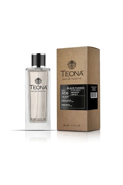 TEONA M36 Black Tuxedo Odunsu Erkek Parfüm 50ml