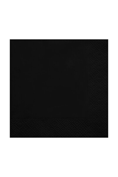 Story 33x33 Cm 2 Katlı 20'li Desenli Siyah Renkli Kağıt Peçete