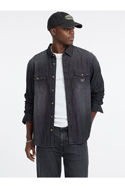 Guess Jeans Jeans Erkek Regular Fit Denim Gömlek