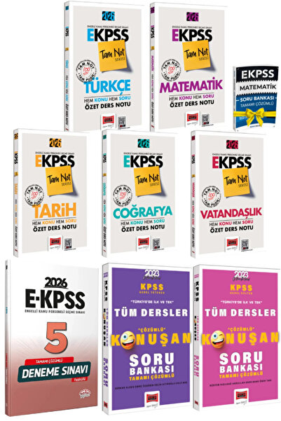 Yargı Yayınları 2026 Yargı E KPSS GYGK Tüm Dersler Ders Notu Set+Editör EKPSS...