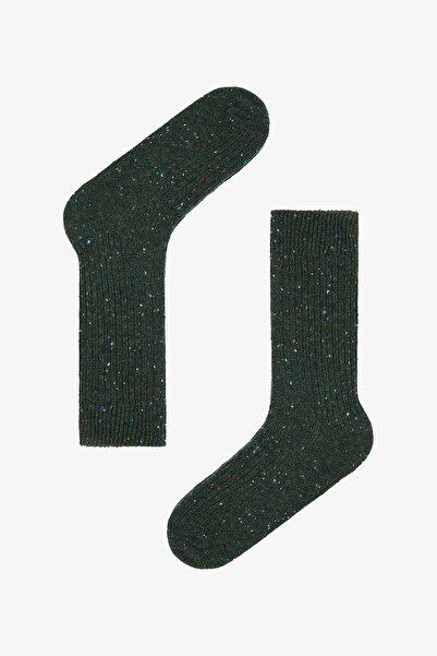 Penti Erkek Ribbed Haki Soket Çorap