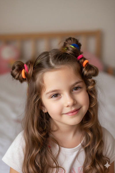 PETEK AKSESUAR Cataramă elastică de 100 de bucăți cu geantă colorată