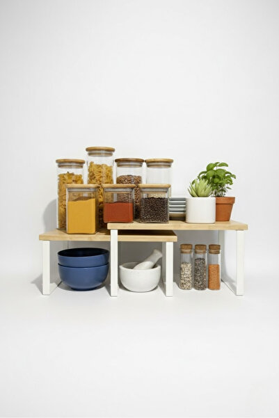 Milonsa Bambus Organizator za ormarić | Dvostruki organizator za kuhinju i ku...