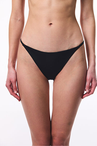 Penti Siyah Super Düşük Bel Brazilian Bikini Altı