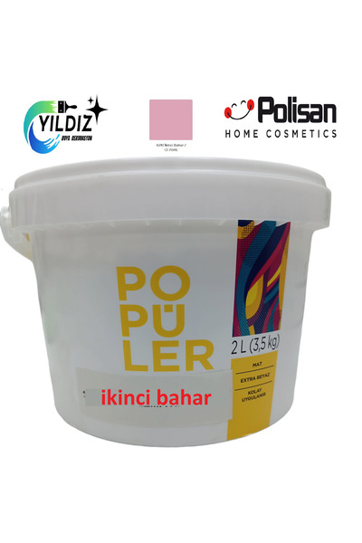 Polisan Ekonomik Fiyatlı Duvar Ve Tavan Boyası 3.5 kg Ikinci Bahar