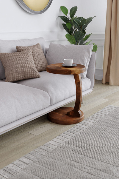 KIYMIK HOME 4015 Yan Sehpa – %100 Gerçek Ağaç