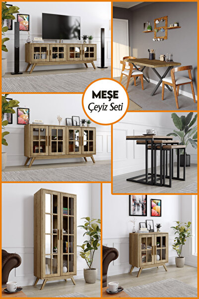 KIYMIK HOME Çeyiz Seti - 6 Parça - %100 Gerçek Ağaç, Uzun Ömürlü Kullanım, Ki...