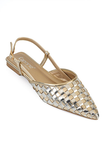 Capone Outfitters Kay Sivri Burunlu Süet Görünümlü Örgü Arkası Bantlı Kadın B...