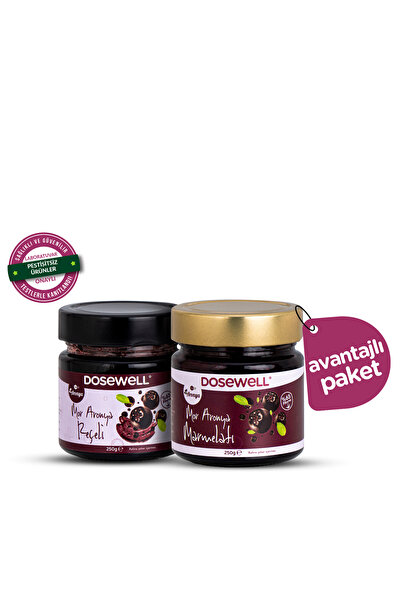 Mor Aronya Reçeli 250gr & Marmelatı 250 gr 2’li Doğal Lezzet Paketi