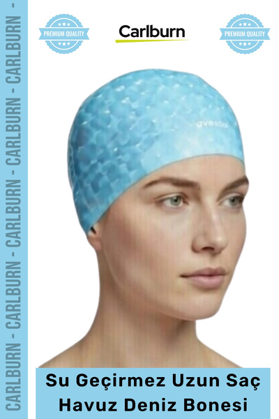 Carlburn #Bone Duga kosa Protivklizno Vodootporno Nepropusna kapa za plivanje...