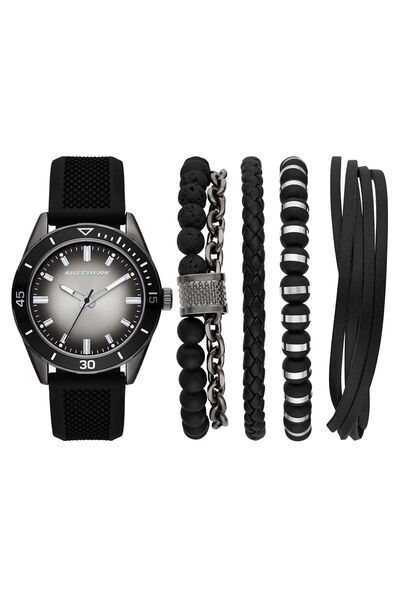 SKECHERS SR9124 Erkek Kol Saati ve Bileklik Seti