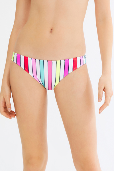 Penti Partea de jos de bikini cu alunecare retro multicolor