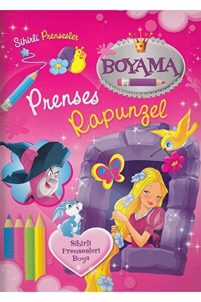 Parıltı Yayıncılık Sihirli Prensesler Boyama - Prenses Rapunzel - Parıltı Yay...