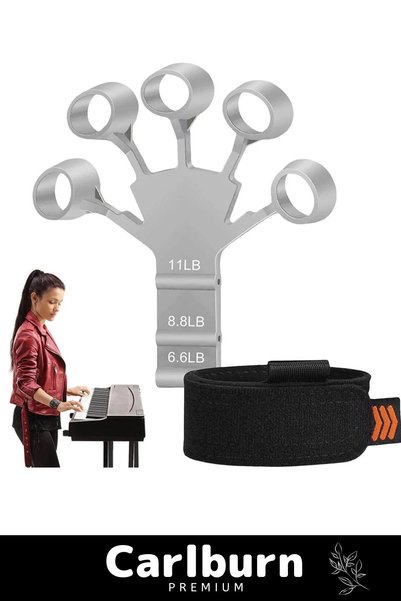 Carlburn Special Production Sports Muscle Finger Hand Wrist Arm Strengthener Developer Grip Silicone Gray Spider Rubber