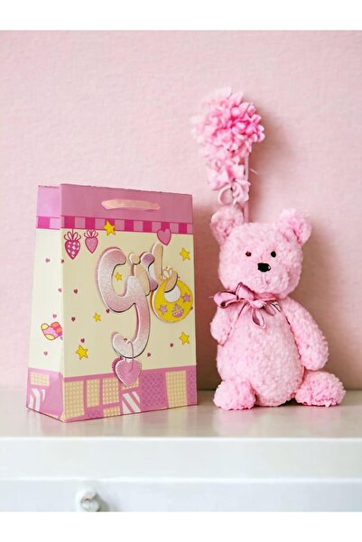 Parti Adresi Hoş Geldin Bebek Baby Shower Girl Bebek Karton Hediye Çantası 24...
