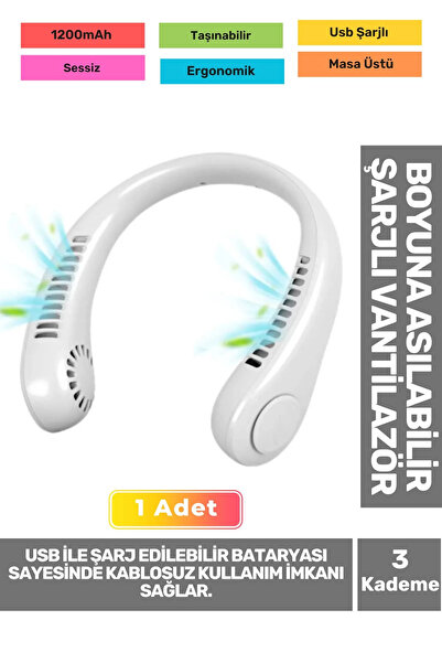 Carlburn Premium Sessiz Sarı Eller Serbest Boyuna Asılabilir Şarjlı 3 Kademel...