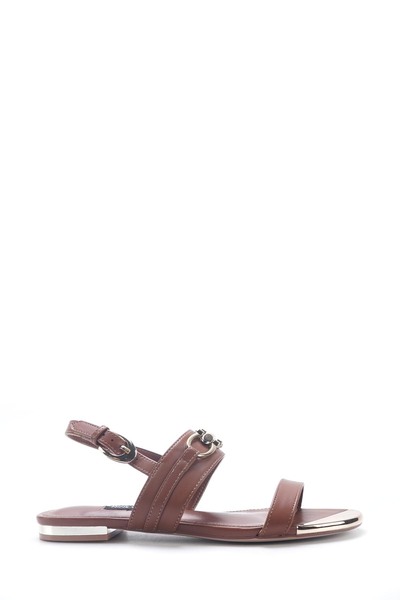 Nine West MAIS 5FX Kahverengi Kadın Düz Sandalet