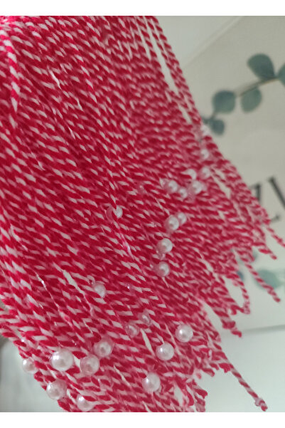 ZUV MARTENİÇKA BİLEKLİK İNCİ MODEL PAMUK İP BİLEKLİK 10'LU