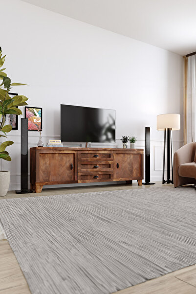 KIYMIK HOME Melisa Tv Ünitesi – %100 Gerçek Ağaç, Uzun Ömürlü Kullanım, Kişiy...