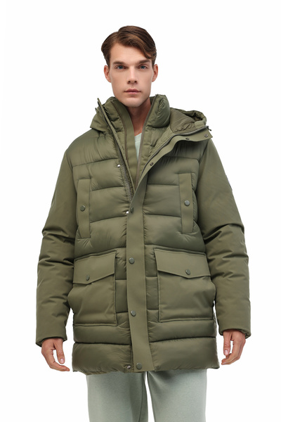 lumberjack ML SOBOLD 3SBL01 5PR Haki Erkek Uzun Kaban