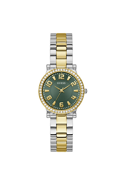 Guess GUGW0686L2 GOLD PLATED GREEN DIAL STONE WOMEN'S WRISTWATCH