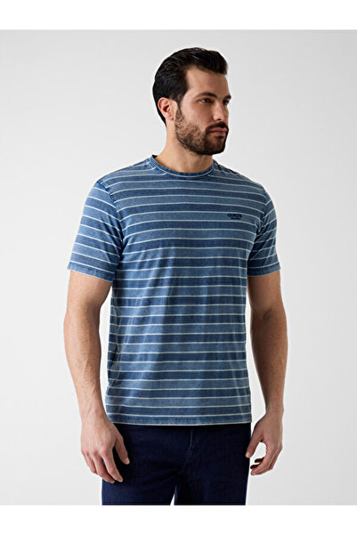 Guess Indigo Erkek Regular Fit T-Shirt