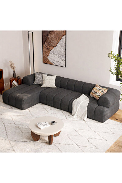 S Home Design Concept Cozy Pofidik Modüler Kanepe L Köşe Koltuk Takımı, Teddy...