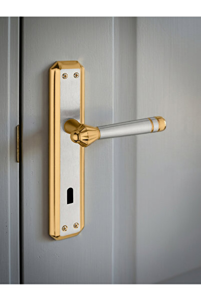 zerafev Lüks Yalı Koleksiyonu Gizem Aynalı Alüminyum Kapı Kolu (Kapı Kulbu) (...