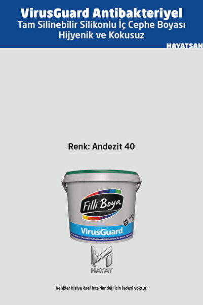 Filli Boya VirusGuard --Tam Silinebilir - Yıkanabilir Silikonlu İç Cephe Boya...
