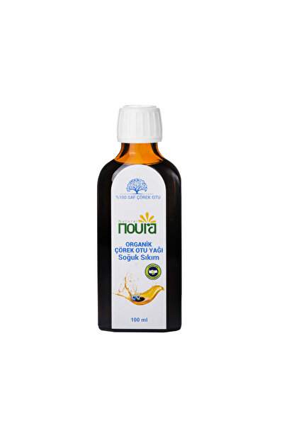 Noura Natural 100 ml Organik Çörekotu Yağı- %100 Doğal -Soğuk Sıkım - Yerli T...